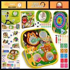 Animal Bean Bag Toss Game - Outdoor Fun for Kids, Family Party Supplies, Gift fo