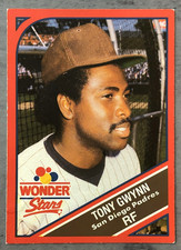 1990 Wonder Bread (WONDER STARS) (HOF) Tony Gywnn #12 of 20 - EXCELLENT Cond