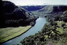 DEC 1983 Wailua River Hawaii Kodachrome Slide BN-C