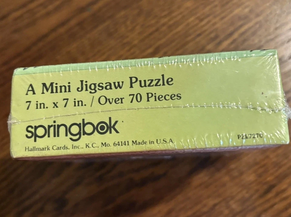 Винтажная мини-пазл Snoopy & Rainbow Hallmark 70 штук 1980-е? Запечатанный - Изображение 2 из 3