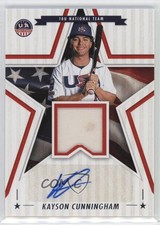2025 Panini Stars and Stripes Signature Materials Kayson Cunningham Auto n5h