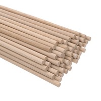50Er-Pack DüBelstäBe HolzstäBe 15/64 X 8 Zoll HolzdüBel [Holzfarbe]