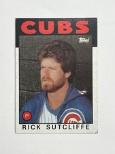 1986 Topps Rick Sutcliffe #330 Chicago Cubs Pitcher