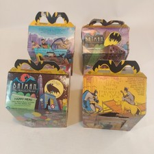 Batman The Animated Series McDonald's Happy Meal Box Lot 4 