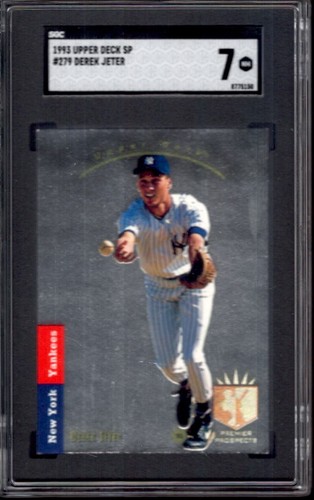 DEREK JETER 1993 Upper Deck SP #279 SGC 7 NM Rookie RC New York Yankees