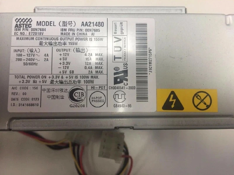 AA21480 astec 155W atx power supply - Image 3 of 4