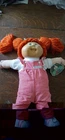 Cabbage Patch Kids Xavier Roberts Signed Cloth Doll Red Yarn Hair