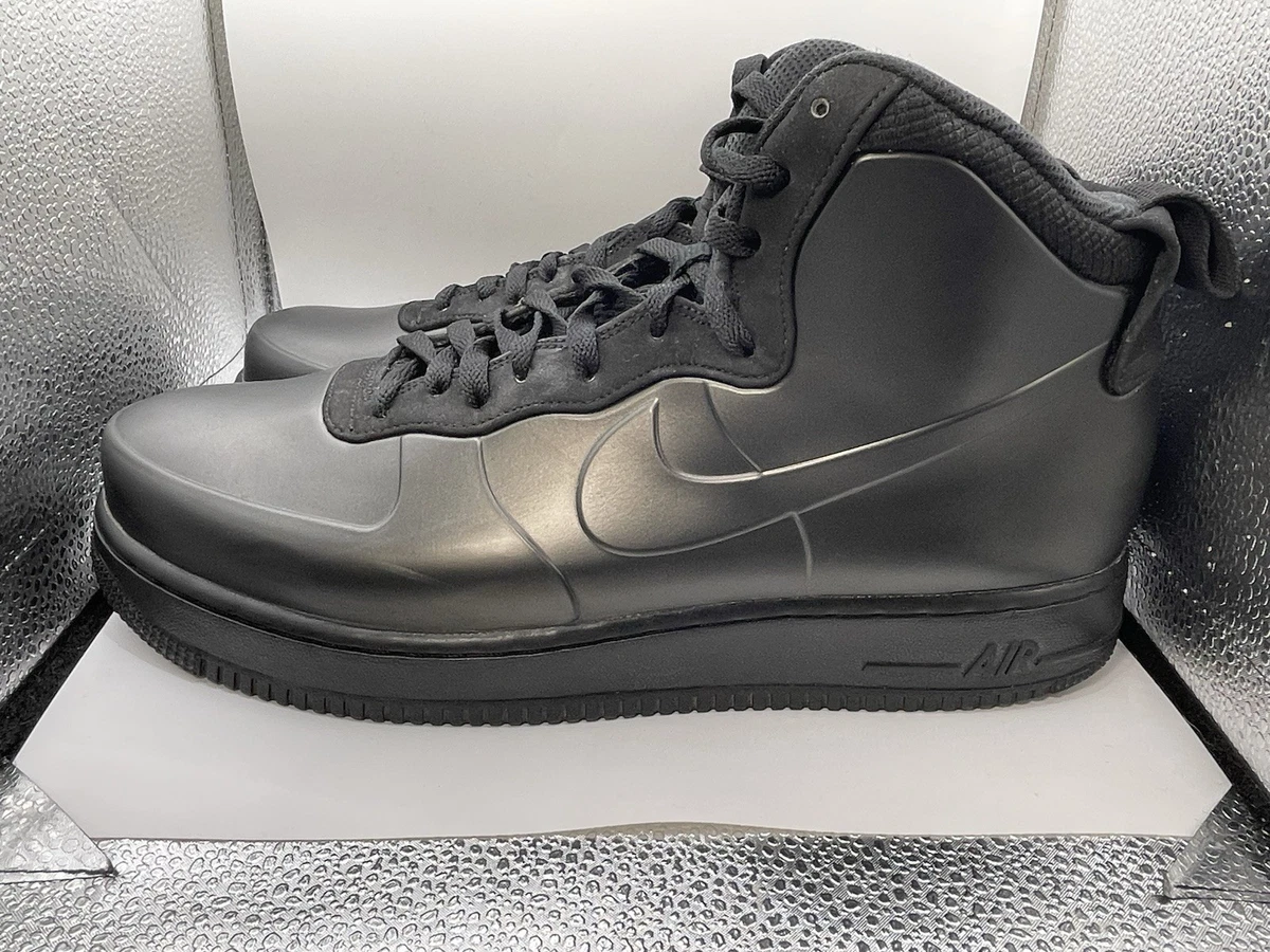 Black High-Top Sneakers Foamposit Air Force high top size 11 men’s Nike Air Force 1 Foamposite Black | eBay main image 4