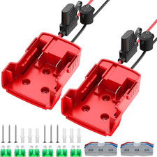 2 Packs Power Wheel Adapter for Milwaukee M18 Battery Adapter 18V Power Wheels B