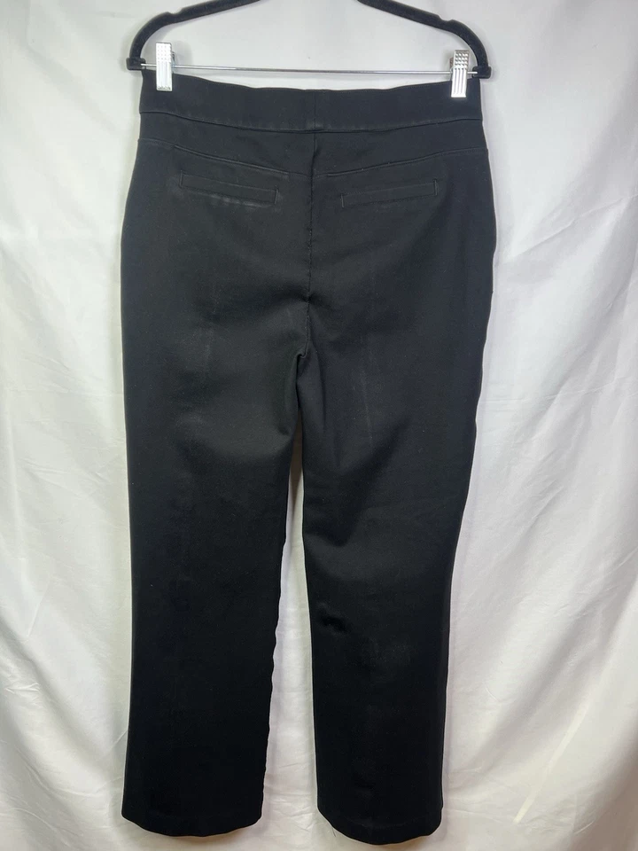 NYDJ 女式 Sculpt-Her Flare 拉裤黑色 Ponte Lift X Tuck 尺寸 M — 第 2/4 张图片