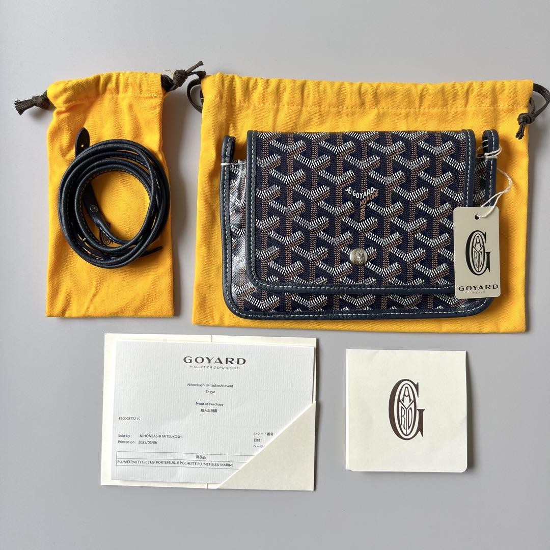 Goyard Plumet Shoulder Bag Pouch Wallet Pre-Owned Luxury Accessory