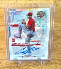 2025 Panini Prospect Edition Chase Burns PANDORA PRIZM Rookie Auto 1/7 Reds