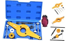 8pcs Vibration Damper Holding Tool Crankshaft Pulley Removal Shock Absorber, 