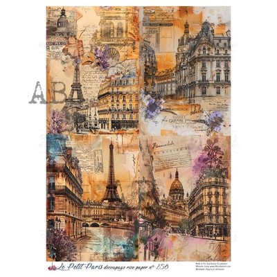 French Landscape #258 | A4 Rice Paper for Decoupage | AB Studios