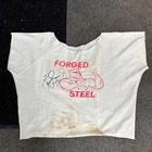 Rare KEN GRIFFEY JR SIGNED Forged Steel Half Shirt MLB