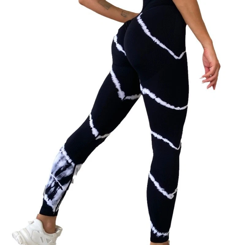 Tie Dye Stripe Women's Leggings Gym Booty Lifting Seamless Yoga Pants Fitness
Opens in a new window 