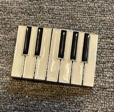 Vintage Metal Piano Keys Music Belt Buckle
