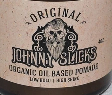 Johnny Slicks Original Oil Based Pomade | Organic Hair Styling for Men, 4 oz.