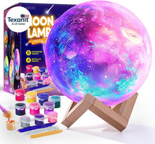 Paint Your Own Moon Lamp Kit, Cool Gifts DIY 3D Moon Night Light, Arts and Craft