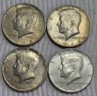 Lot Of 4 - 40% Silver Kennedy Half Dollars. .59 OzT Of Silver. A0819