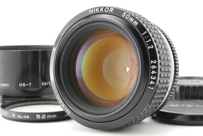   [MINT w/Hood] Nikon Nikkor Ai-S AIS 50mm f/1.2 MF Standard Lens From JAPAN