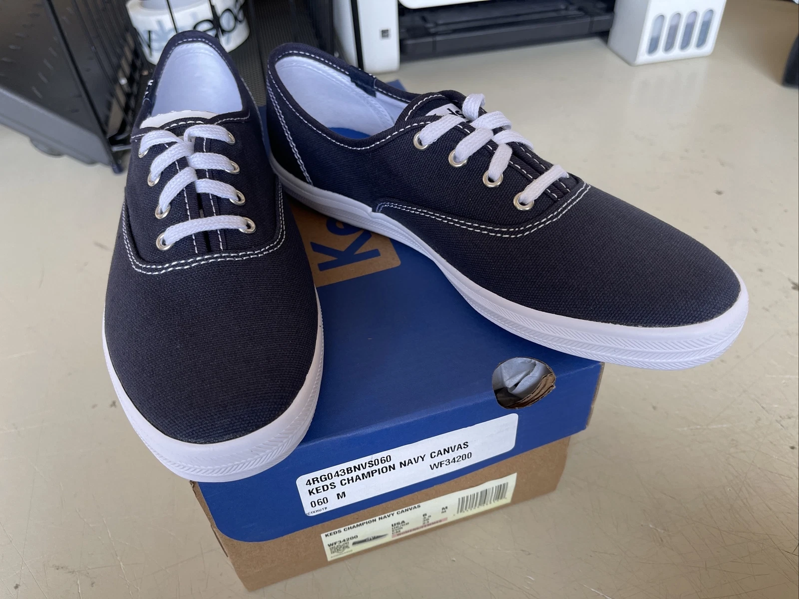 PICK SIZE/ Keds Women's Champion NAVY Canvas Shoe