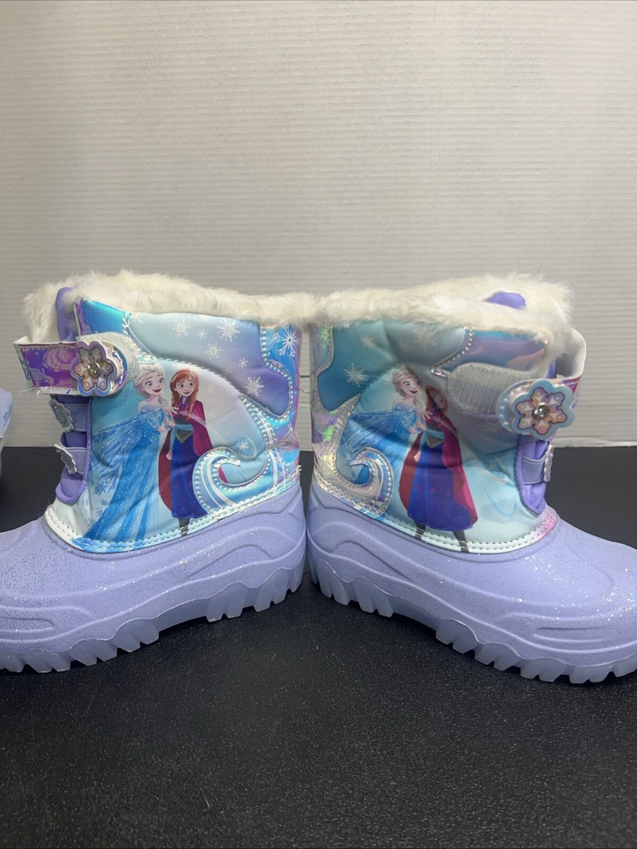 Winter Boots Light Up Frozen Boots Girls Disney Frozen Ankle Light