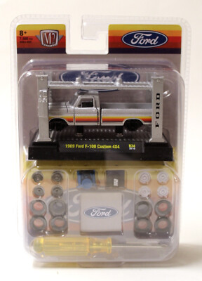 M2 Machines 1969 Ford F-100 Custom 4x4 Kit with Lift Diecast