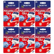 BOSTIK PVA White Glue 118ml- 6 Packs