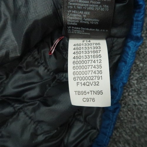 The North Face Jacket Men Medium Blue Gray Thermoball Full Zip Pockets Primaloft - Picture 7 of 12