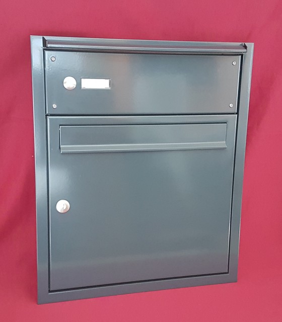 Unterputz Briefkasten Anlage 1 Er Klingel Mauer Einbau Ral Farbauswahl Uph166 Ebay