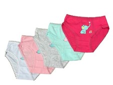 Girls Kids Pack of 5 Soft Comfortable Elephant Panties Brief Cotton Underwear