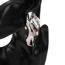 Elegant 925 Sterling Silver Exaggerated Geometric Fashion Jewelry Stud Earrings