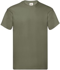 Fruit Of The Loom Mens T Shirts Plain Cotton Short Sleeve T-shirt Tee Top New