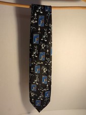 Looney Tunes Stamp Collection tie 1997 100% Polyester Made In USA