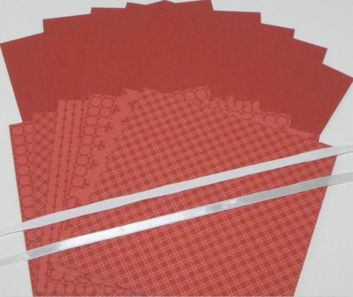 Cardstock Ribbon Paper CAJUN CRAZE DOUBLE SIDED 6X6 DESIGNER PAPER A2 CARDSTOCK RIBBON STAMPIN ...