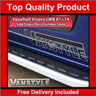 FITS VAUXHALL VIVARO LWB 01>14 ALUMINIUM SIDE STEPS CLUMBER STYLE RUNNING BOARDS