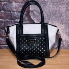 Nine West White and Black Crossbody Handbag