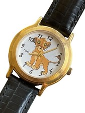 Disney Lion King Simba Timex Watch Leather Faux Crocodile Pattern