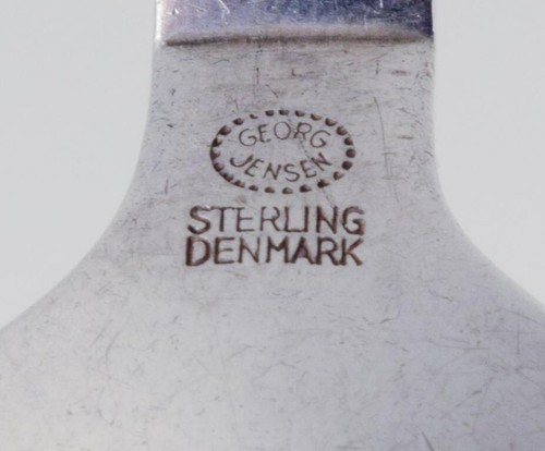 Georg Jensen Pyramid. Serving spoon in sterling silver. Art Deco style. Denmark - Picture 4 of 4