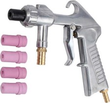Pistola di sabbiatura Sabbiatrice + 4pcs ugelli in ceramica + extra ferro ugello