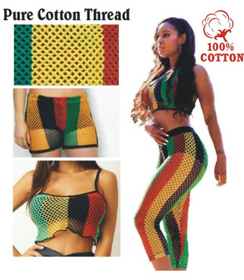 rasta crochet top