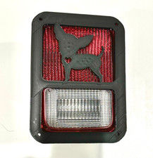 Boxing Bold with Gloves in 3D Blk For Jeep Wrangler JK/JKU Rear Tail Light Cover