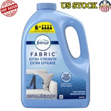 Odor Eliminating Fabric Refresher Spray Refill Hard-to-Wash Fabrics 67.6oz New