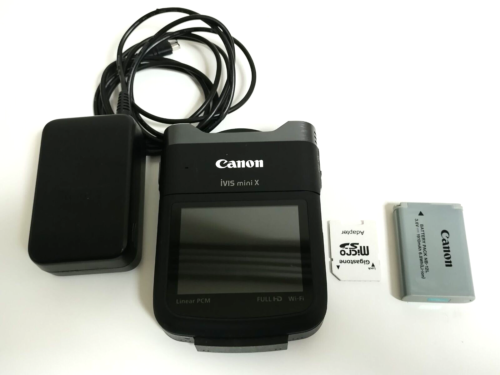Video camera - Canon iVIS mini 1080p Compact Camcorder - Black - Afbeelding 1 van 13