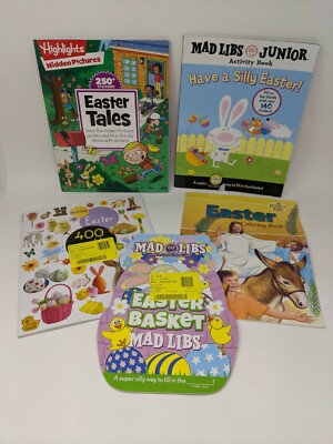Easter Book Bundle: Mad Libs Easter Basket/Eyelike Easter/Easter Tales/Have A Si