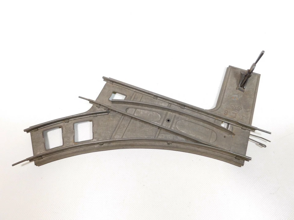 Märklin Spur 1 Blech-Weiche links 8er/8 er Kreis für Uhrwerk-Betrieb #CM592-1 - Bild 2 von 4