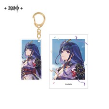 miHoYo Genshin Impact Keychain Raiden Shogun The first anniversary Original