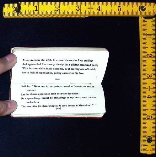 Lady Geraldine's Courtship - Browning - Miniature Vest Pocket Book - RARE - Picture 5 of 7