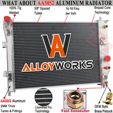 3 Row Aluminum Radiator For 2005-2013 Chevrolet Corvette C6 SSR 6.0 6.2L 7.0L V8